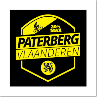Paterberg Cobbled Climb Cycling Flanders Belgium Posters and Art